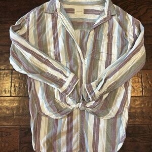 American Eagle Outfitters Multicolor Striped Shirt